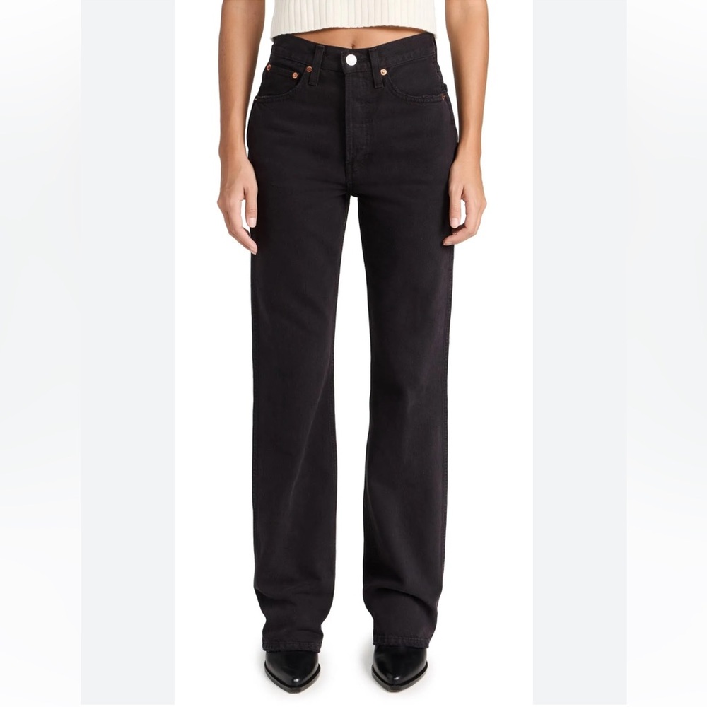 Re/Done 90’s high rise black jeans